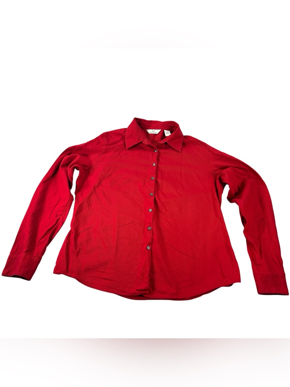 Vintage Y2K Brooks Brothers 346 Shirt Womenโs L Red Cotton Fitted Button Down